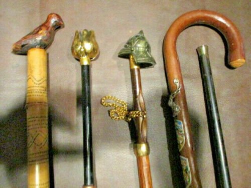 Beautiful group of 5 antique walking stick (1 of 5)