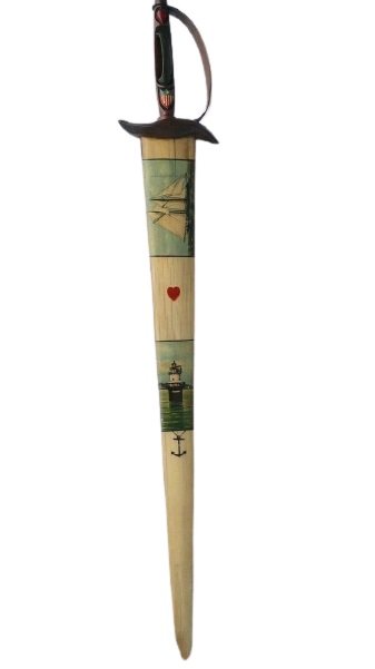 Museum Quality Swordfish Bill Hand Painted (1 of 10)