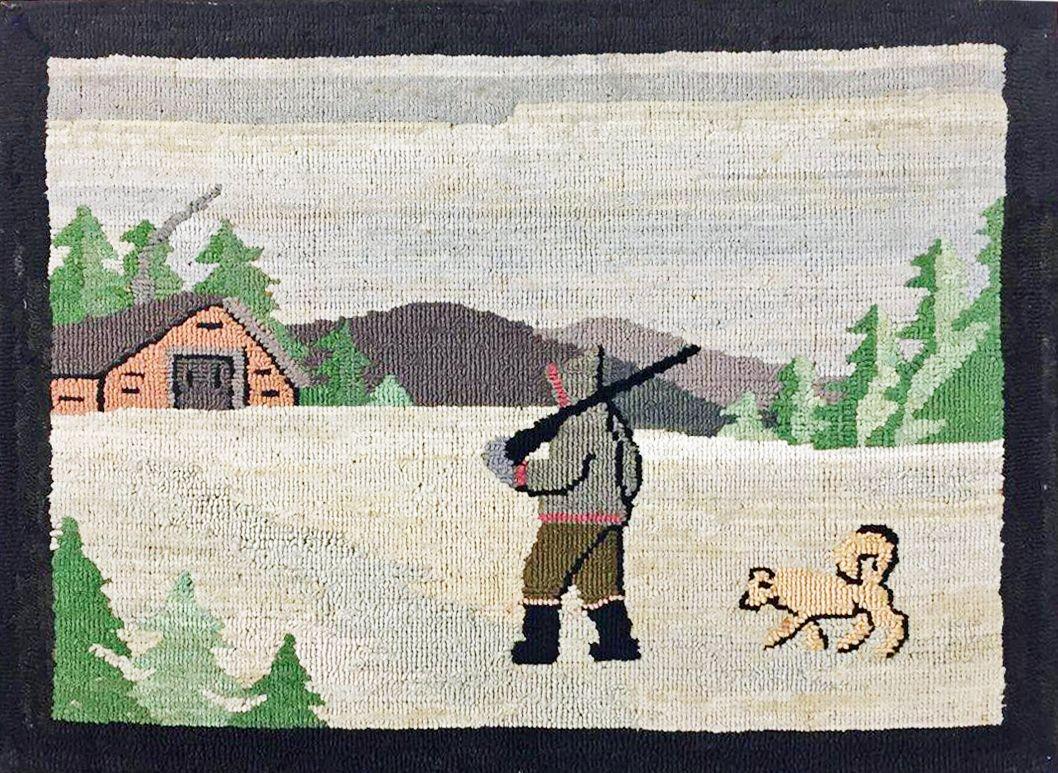 Grenfell Mission “Hunter and Dog Returning Home” Mat (1 of 5)