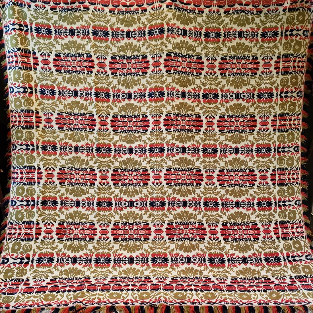 American Jacquard Coverlet, 4 color (1 of 6)