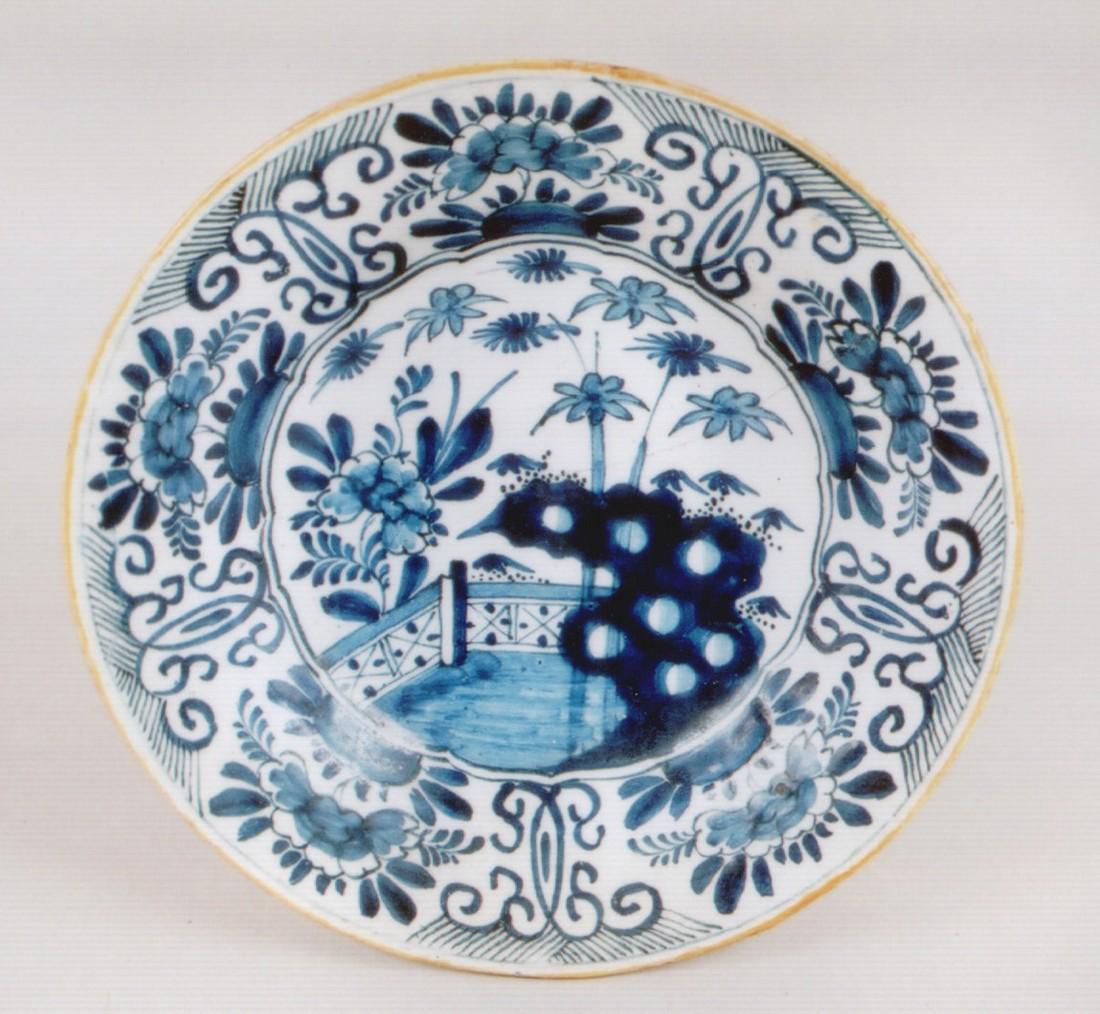 A mid 18th century Dutch delft plate (1 of 2)