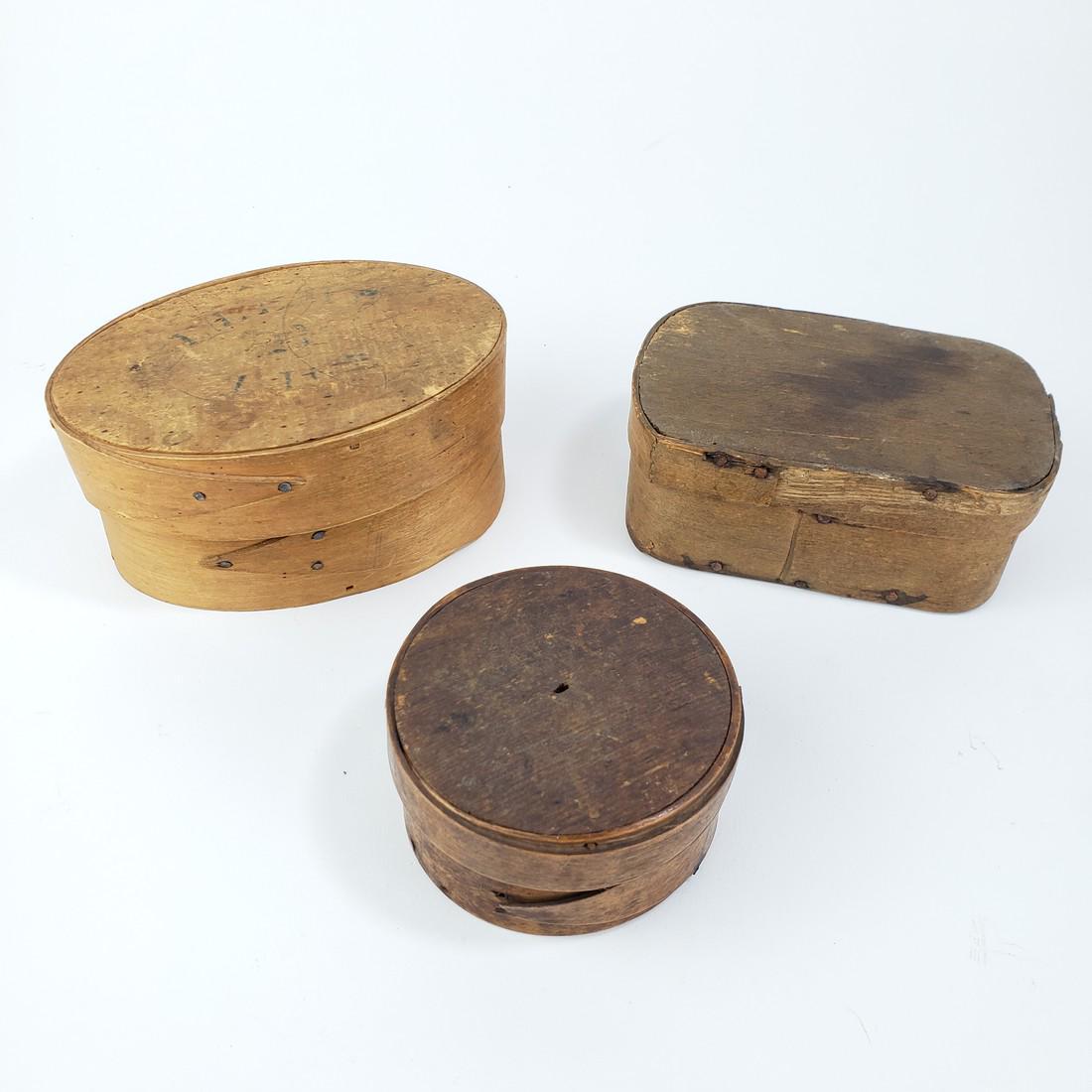 Nice Group of 3 Bentwood Pantry Boxes (1 of 6)