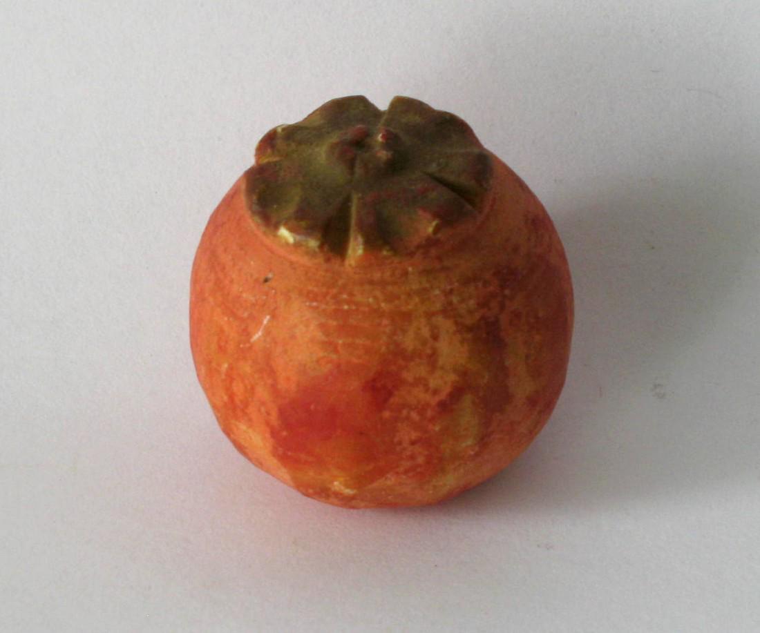 RARE vintage miniature stone pomegranate. (1 of 1)