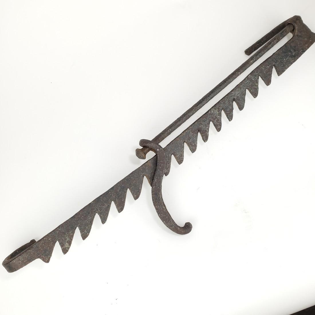 Early 18th century Forged Iron Trammel (1 of 6)