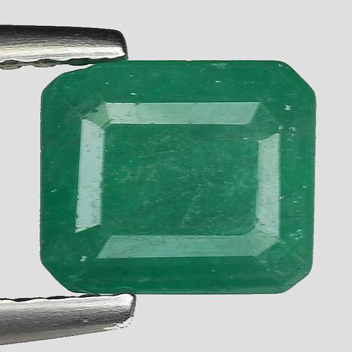 1.50 CTS NATURAL ZAMBIAN EMERALD OCTAGON CUT GOOD (1 of 2)