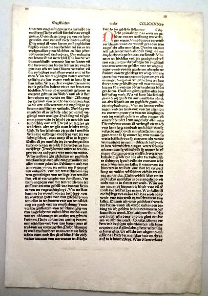 1475 Zainer German Bible Leaf (1 of 2)