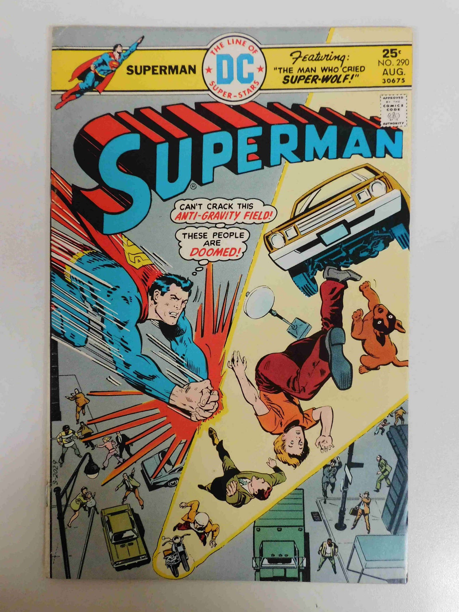 Superman #290: No Reserve! Superman #290. FN Shipping: Domestic: Flat-rate of $9.99 for 1 to 8 items; Flat-rate of $19.99 for 9 items or more to anywhere within the contiguous U.S. International: Foreign shipping ra