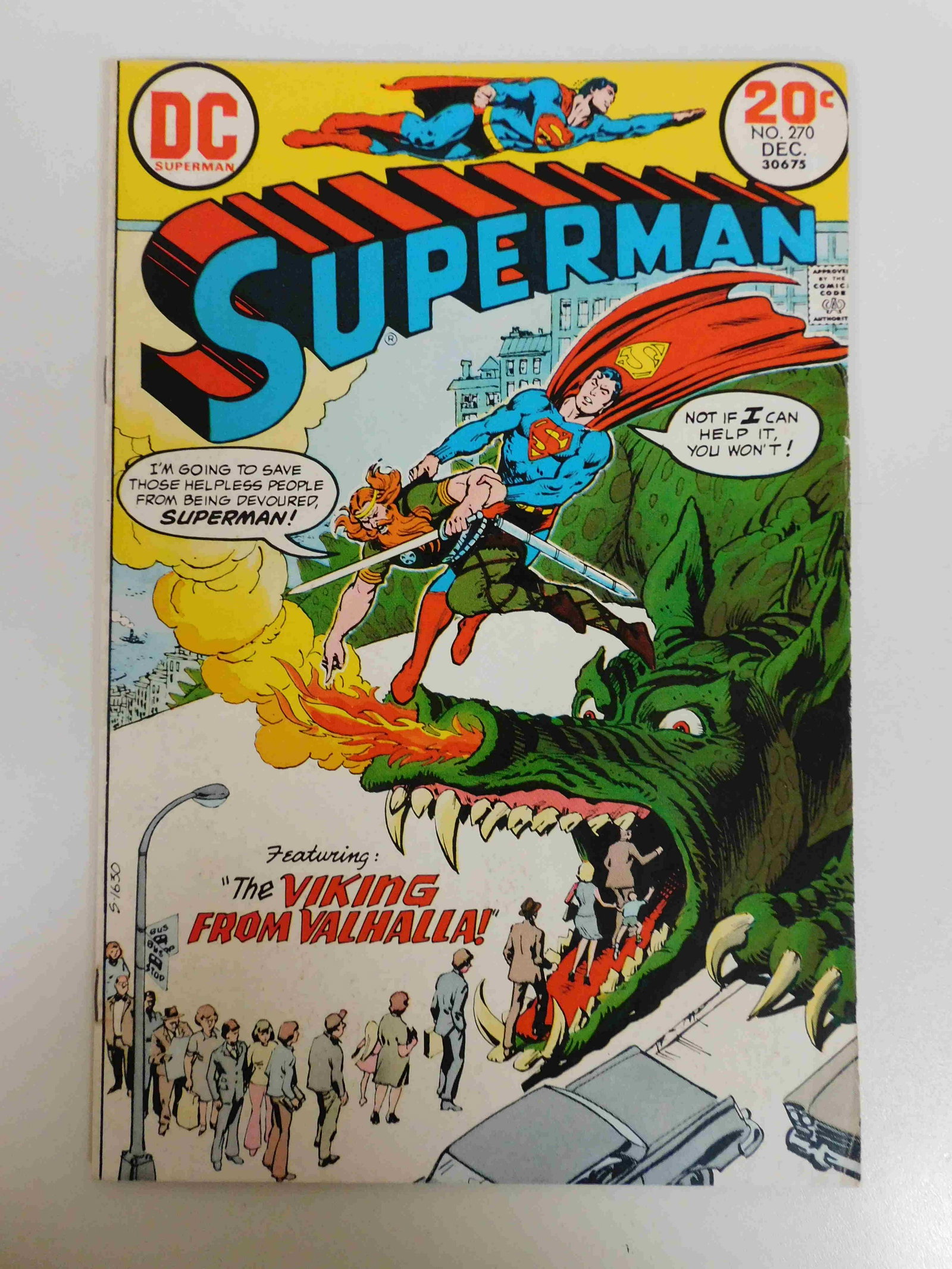 Superman #270: No Reserve! Superman #270. VG/FN Shipping: Domestic: Flat-rate of $9.99 for 1 to 8 items; Flat-rate of $19.99 for 9 items or more to anywhere within the contiguous U.S. International: Foreign shipping