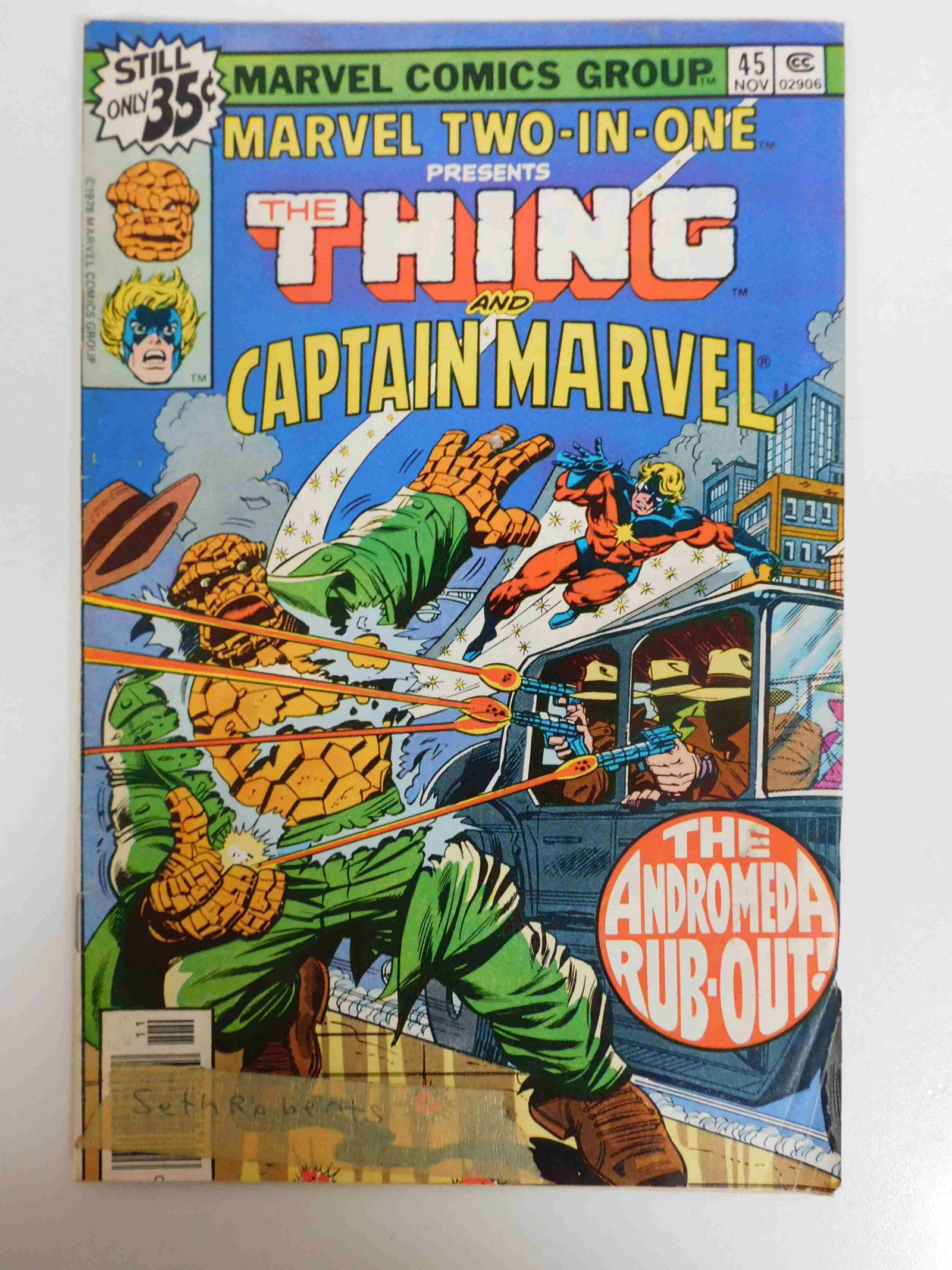 Marvel Two-In-One #45: No Reserve! Marvel Two-In-One #45. GD/VG Tape on Front Cover Shipping: Domestic: Flat-rate of $9.99 for 1 to 8 items; Flat-rate of $19.99 for 9 items or more to anywhere within the contiguous U.S. Int