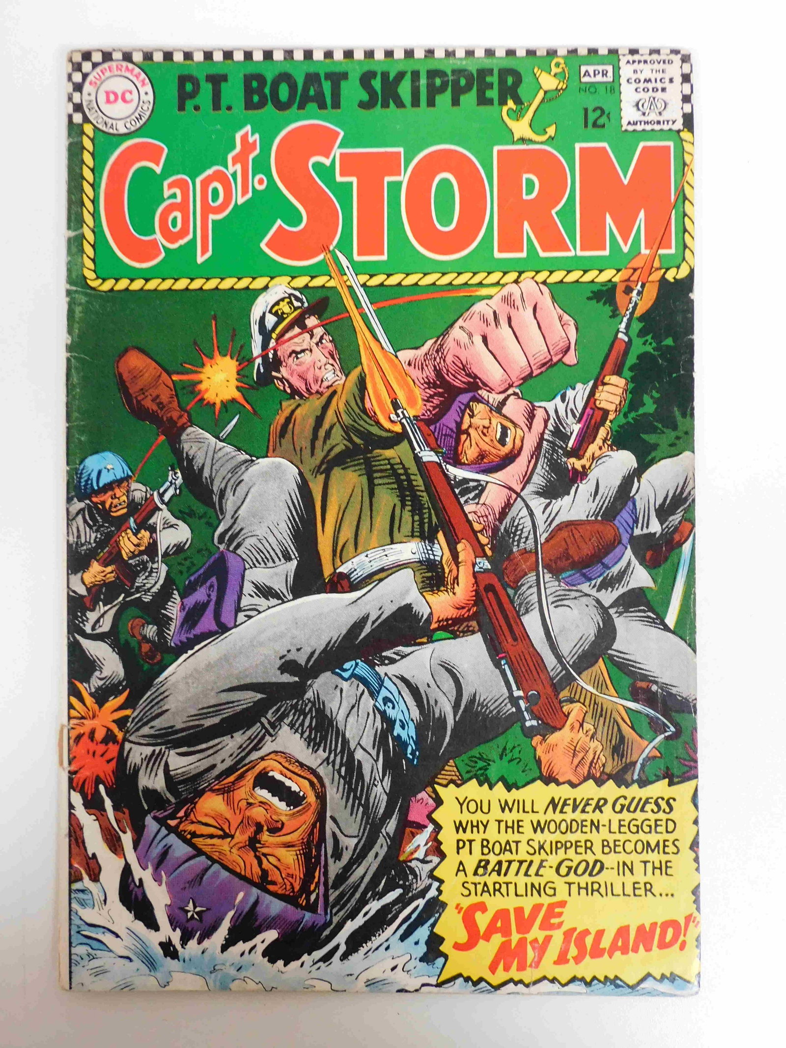 Capt. Storm #18: No Reserve! Capt. Storm #18. VG- Shipping: Domestic: Flat-rate of $9.99 for 1 to 8 items; Flat-rate of $19.99 for 9 items or more to anywhere within the contiguous U.S. International: Foreign shipping