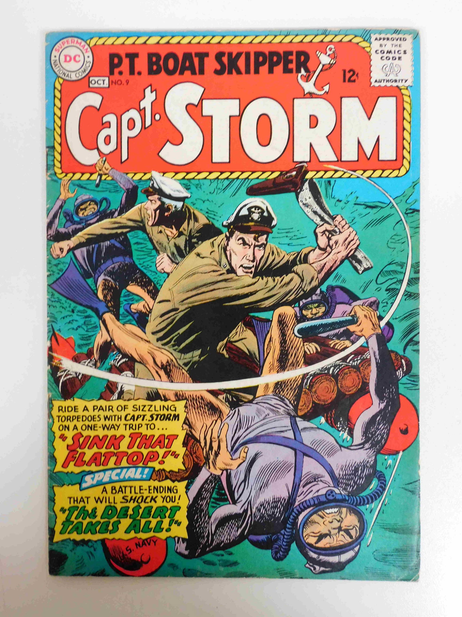 Capt. Storm #9: No Reserve! Capt. Storm #9. VG+ Shipping: Domestic: Flat-rate of $9.99 for 1 to 8 items; Flat-rate of $19.99 for 9 items or more to anywhere within the contiguous U.S. International: Foreign shipping 