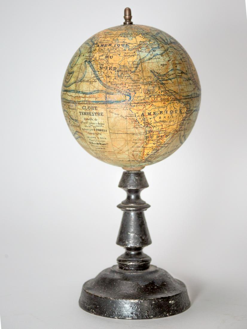 1914/18 Small Forest Terrestrial Globe Antique 6 Inches (1 of 15)