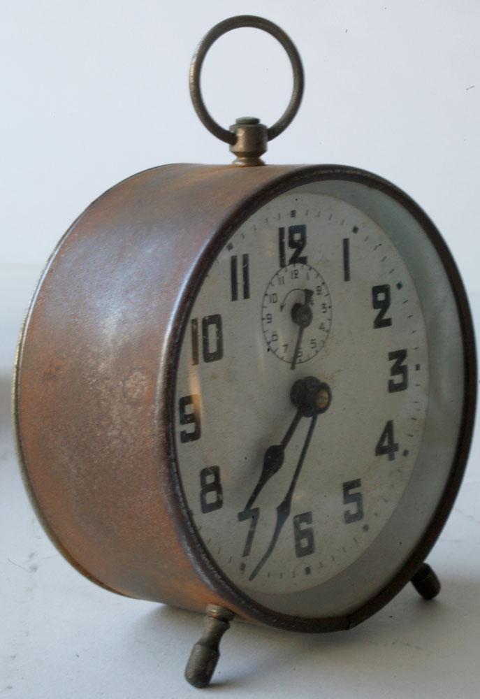 French Art Deco Metal Alarm Clock 2 (1 of 3)