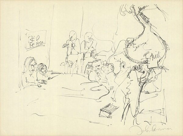 John Lennon: Bed in for Peace: "Bed in for Peace" by John Lennon, 1970 Unsigned Offset Lithograph. Paper size is 14.75 x 19.75 inches, with an image size of 14.75 x 19.75 inches. The Offset Lithograph is from an unknown edition siz