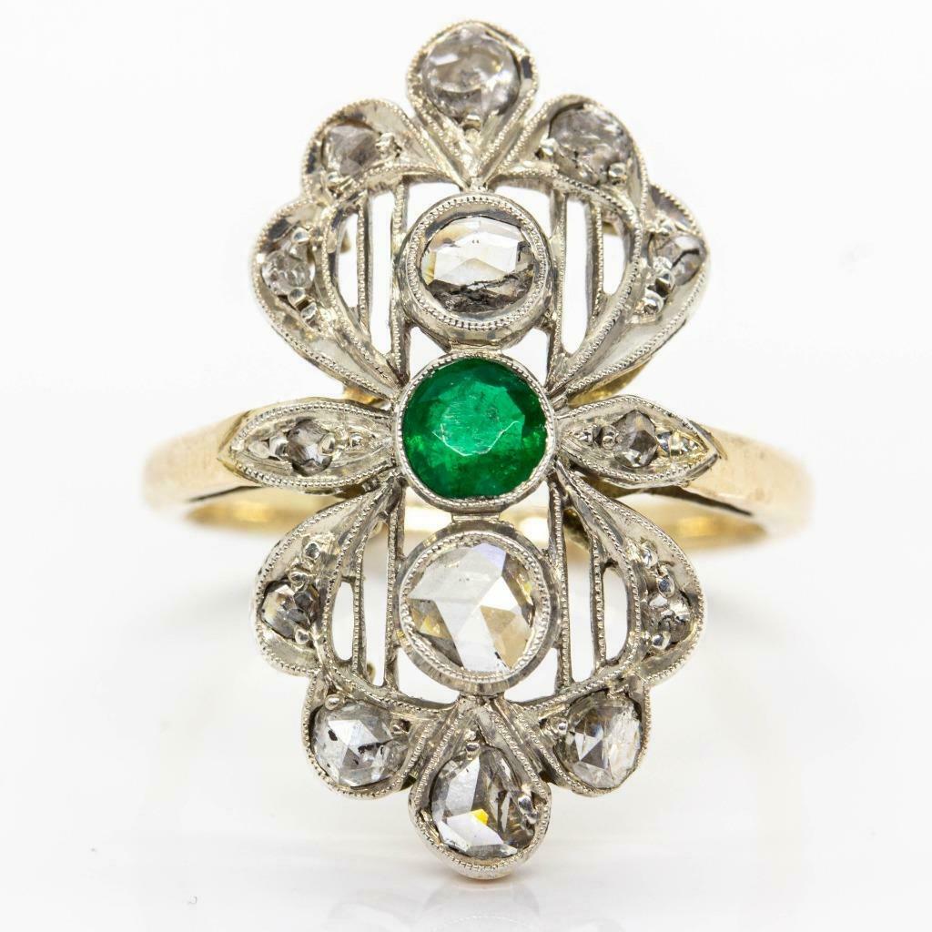 Antique Victorian 18k Gold and Silver Diamonds & (1 of 7)