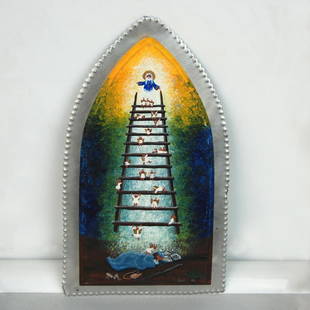 Original Depiction "Stairway to Heaven" (MR15899): Title: Original Depiction "Stairway to Heaven" (MR15899)Description: Signed & mounted on aluminum. Reserve: $100.00 Shipping:Domestic: Flat-rate of $25.00 to anywhere within the contiguous