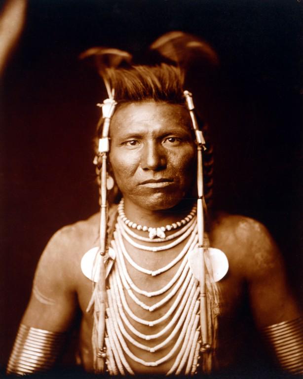 1905, "BEN LONG EAR", BY EDWARD S. CURTIS: Title: 1905, "BEN LONG EAR", BY EDWARD S. CURTIS Artist/Source: EDWARD SHERIFF CURTIS Date/Period: 1905 (ORIGINAL SOURCE) Medium: PUBLISHED CONTEMPORARY PHOTO-LITHOGRAPH, WITH RESTORATION; AFTER CURTI