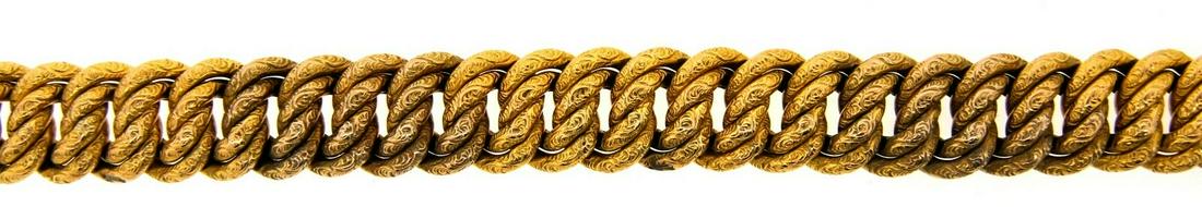 WOW French 18k Yellow Gold Bracelet Circa 1950! (1 of 5)