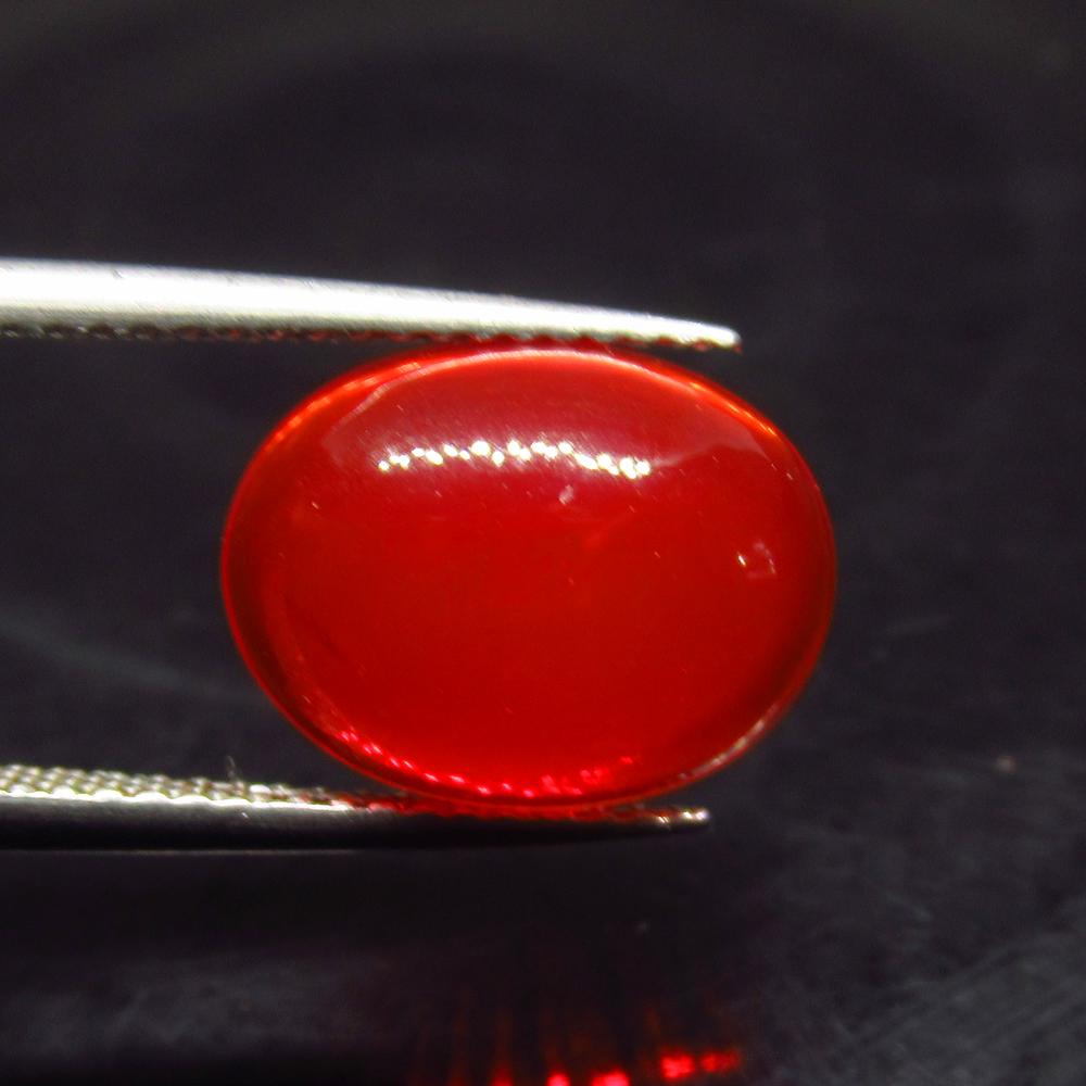 2.86 Ct Natural Ethiopian Orange Fire Opal Oval Cab (1 of 2)