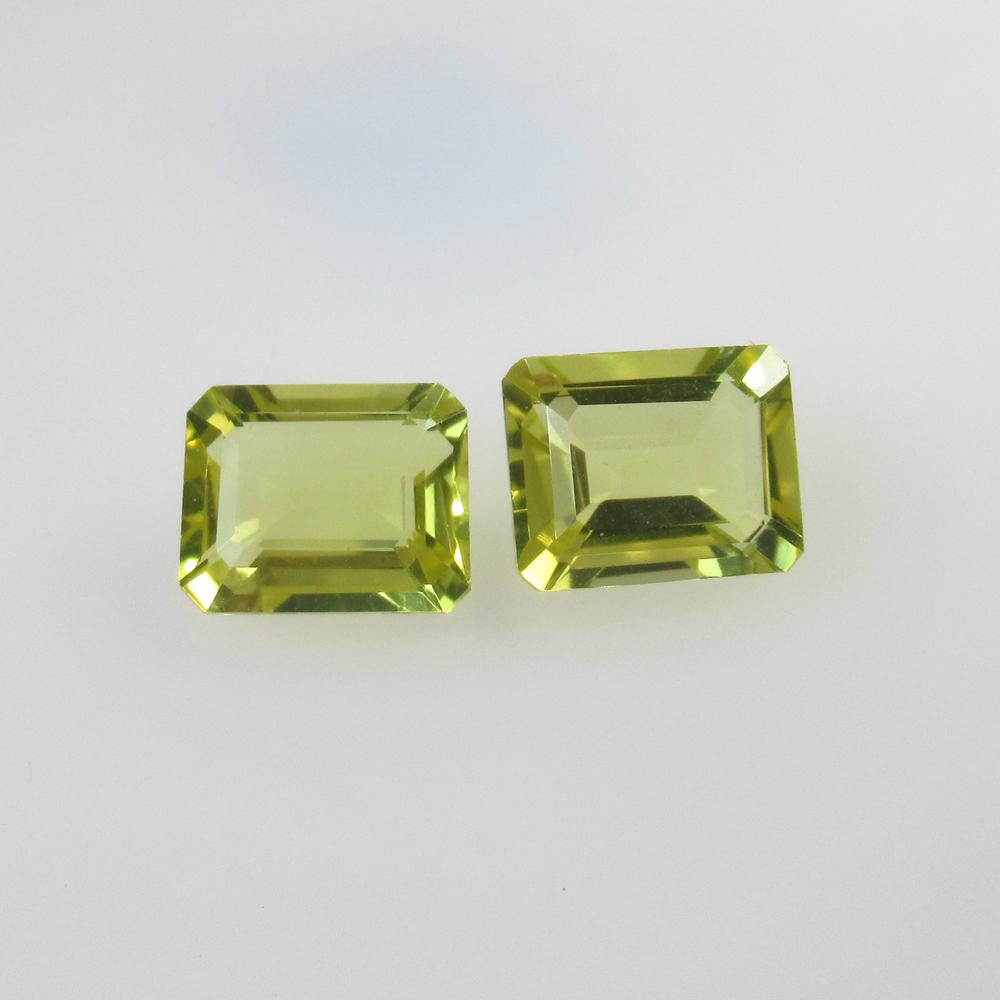 6.14 Ct Natural Lemon Quartz Octagon Pair: No Reserve! Title: 6.14 Ct Natural Lemon Quartz Octagon Pair Stone Clarity: VVS Gemstone: Natural Lemon Quartz Carat Weight: 6.14 Size/Dimensions: 10.00 x 8.00 x 4.80 mm / 2 PC's Additional Informatio