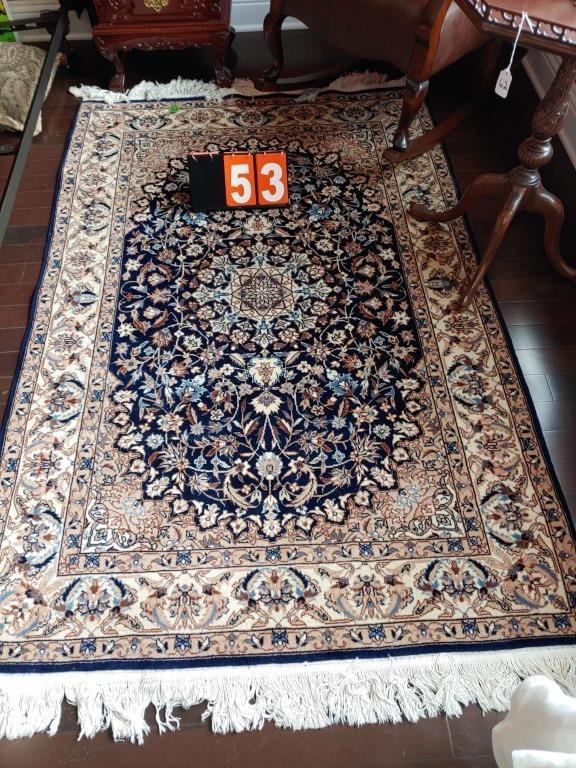 Semi Antique Hand Woven Persian Tabriz 4x6: Title: Semi Antique Hand Woven Persian Tabriz 4x6 Date/Period: 1980 Origin: Iran Dimension: 4x6 Material: 100 % Wool Reserve: $200.00 Shipping: Domestic: Flat-rate of $95.00 to anywhere within the con