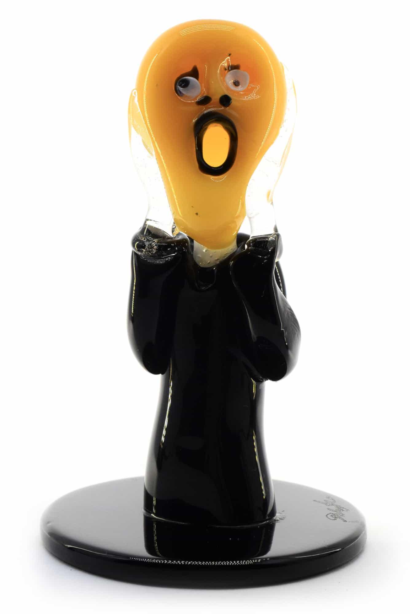 Murano Glass “ Urlo Di Munch “ Sculpture Signed: Title: Murano Glass “ Urlo Di Munch “ Sculpture Signed Maker: De Mio Giuliano Origin: Murano Date/Period: 2020 Material: glass Size: 11,5 x 7 cm 120 grams Additional Information: Original sculptur