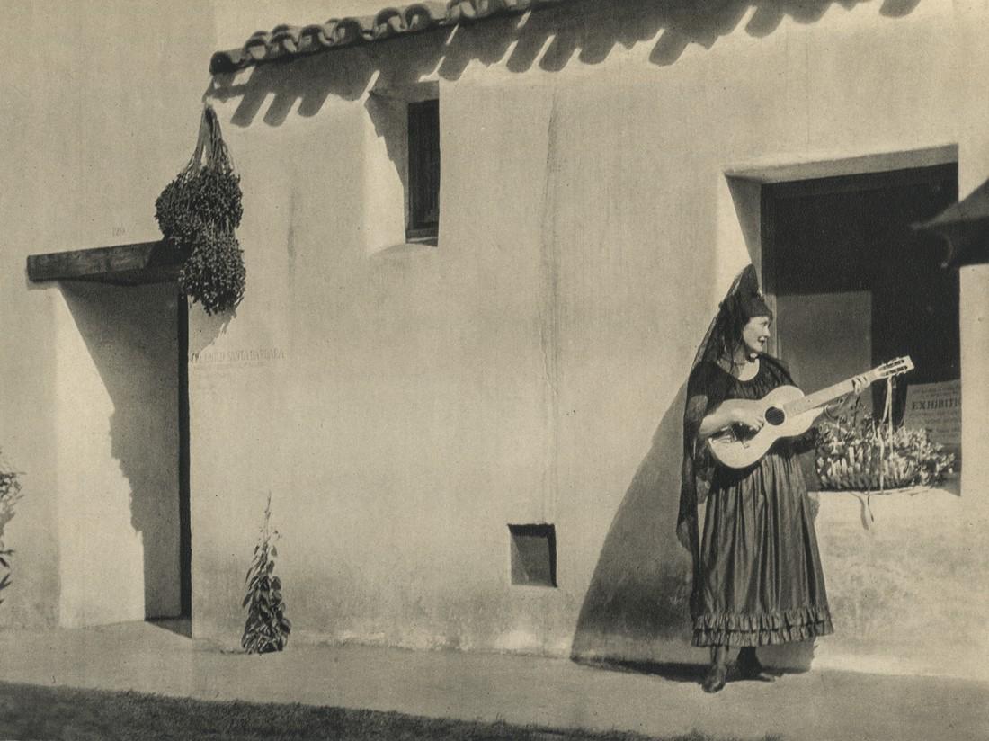 E.O. HOPPE - In the Paseo, Santa Barbara, 1927 (1 of 1)