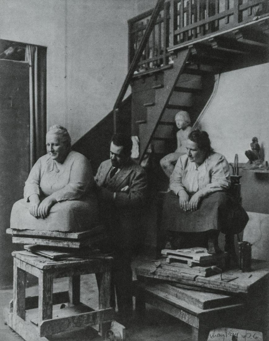 MAN RAY - Gertrude Stein, Sculptor Jo Davidson, 1926 (1 of 1)
