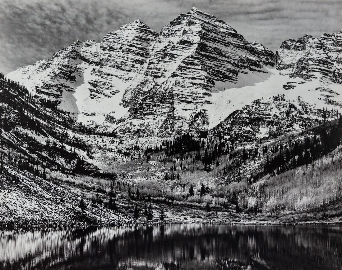 ANSEL ADAMS - Maroon Bells, Near Aspen, 1951 (1 of 1)