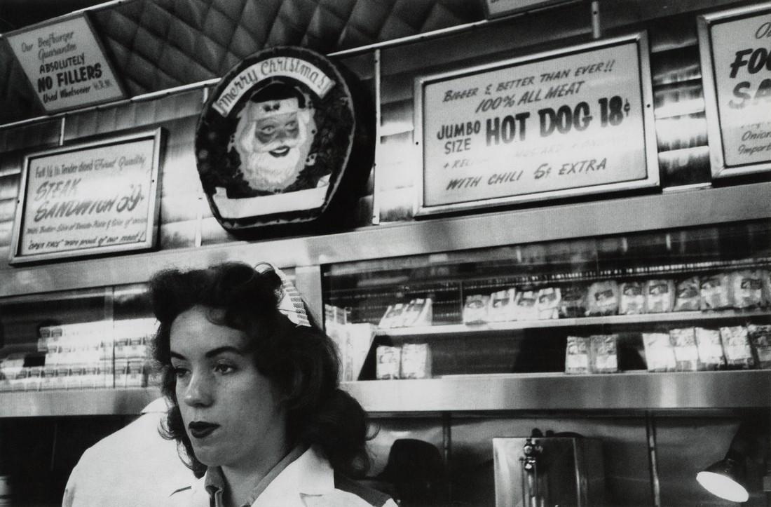 ROBERT FRANK - Ranch Market, Hollywood: Artist: ROBERT FRANK Title: Ranch Market, Hollywood Medium: Photo Litho, 1993, Switzerland Dimensions: 8.4x5.5" Description: Heat Wax Mounted on 8.5x11" Conservation Board Artist Bio: Robert Frank (19