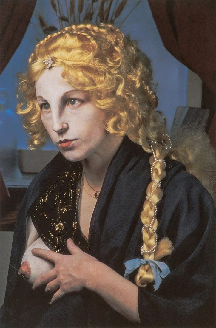 CINDY SHERMAN - Untitled #225: Artist: CINDY SHERMAN Title: Untitled #225 Medium: Photo Litho, 1991, Germany Dimensions: 6x9" Description: Heat Wax Mounted on 8.5x11" Conservation Board Artist Bio: Cindy Sherman is an American phot