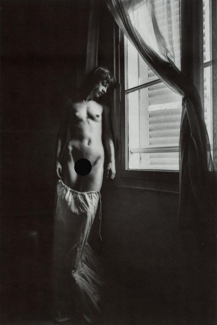 JEANLOUP SIEFF - Woman by Window: Artist: JEANLOUP SIEFF Title: Woman by Window Medium: Duotone Photo Litho, 1977, Italy Dimensions: 5.95x8.9" Description: Heat Wax Mounted on 8.5x11" Conservation Board Artist Bio: Jeanloup Sieff (193