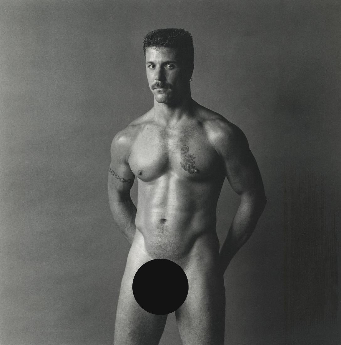 STANLEY STELLAR - Light of the Eyes, 1991: Artist: STANLEY STELLAR Title: Light of the Eyes, 1991 Medium: Photo Litho, 1992, Germany Dimensions: 7.3x7.4" Description: Heat Wax Mounted on 8.5x11" Conservation Board Artist Bio: Stanley Stellar -