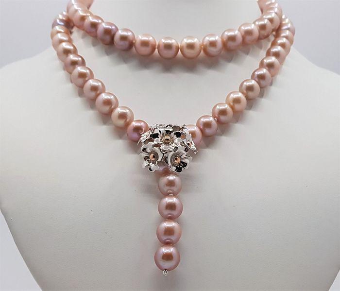 10x12mm Pink Edison Pearls - Long Necklace 90cm (1 of 10)