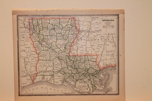 1884 Map of Louisiana (1 of 3)