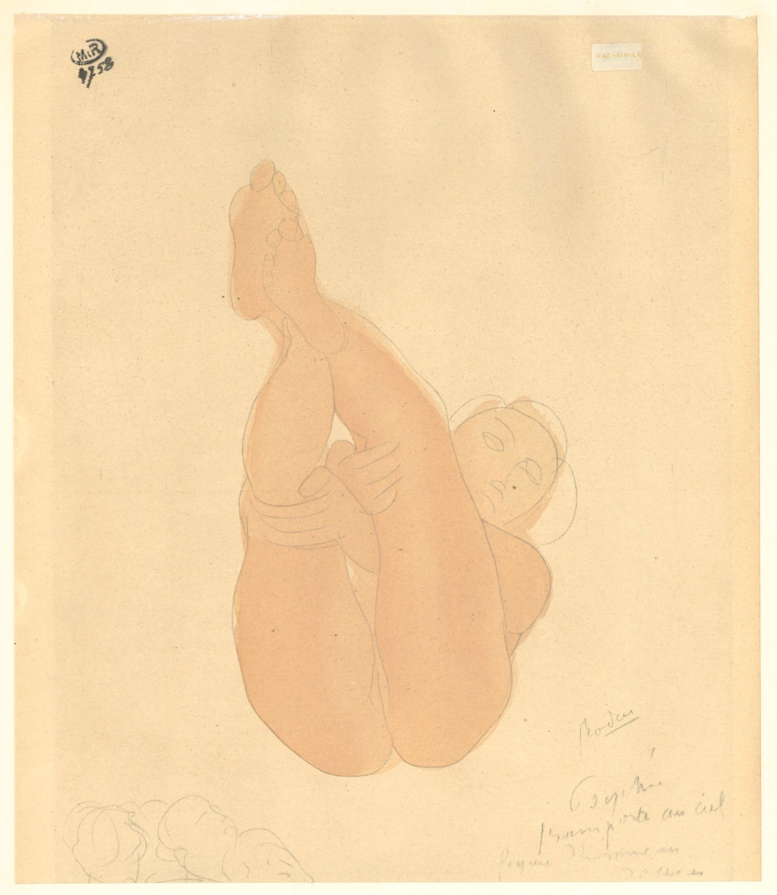 Auguste Rodin pochoir (Figure feminine) (1 of 1)