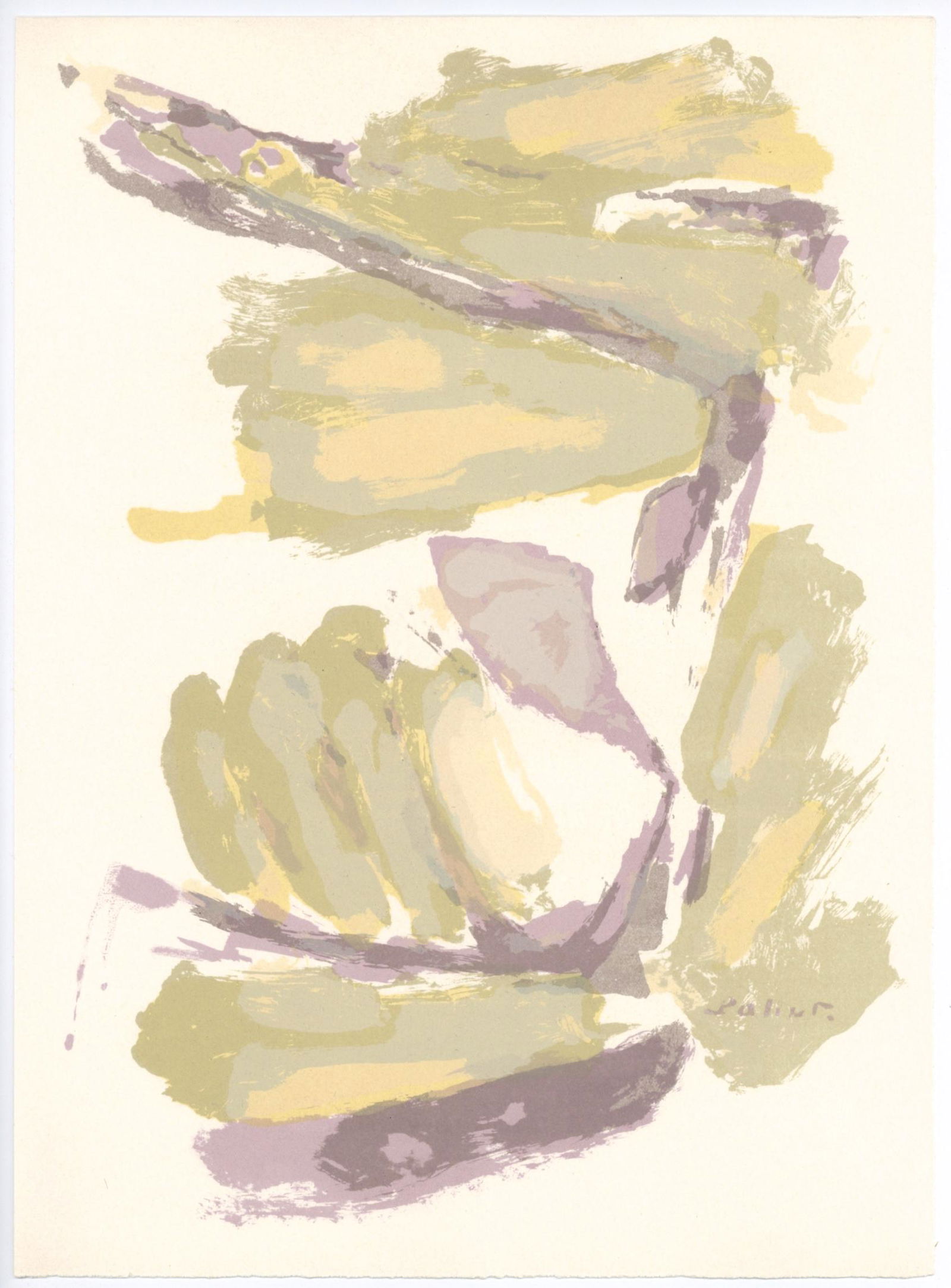 Pierre Pallut original lithograph, 1964 (1 of 1)