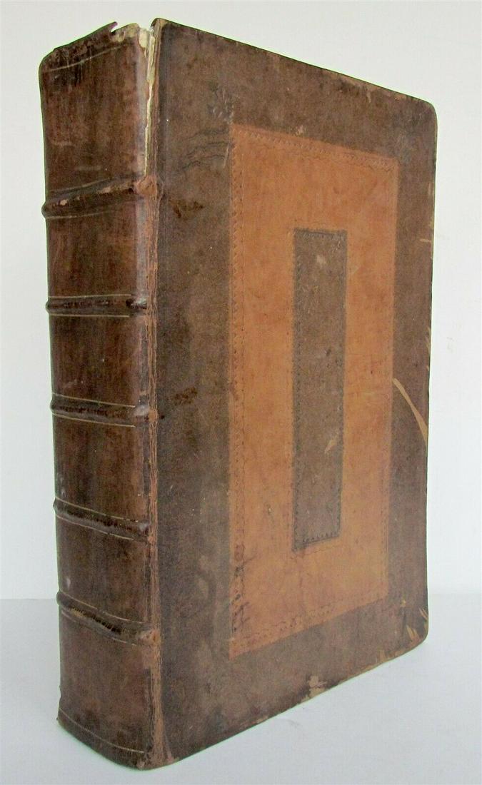 1740 BIBLE in ENGLISH antique FOLIO leather bound: THE HOLY BIBLE… NEWLY TRANSLATED OUT OF THE ORIGINAL TONGUES. Dublin: George Grierson, 1740. A2, *A–6S4, collates complete. [BOUND WITH: "The Book of Common Prayer…" Dublin, 1740, [128] pp., bou
