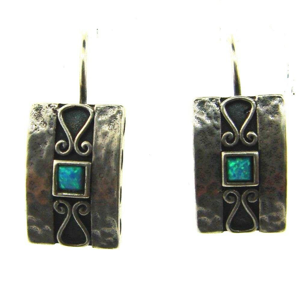 CHIC Sterling Silver Opal Earrings on Wire (1 of 2)