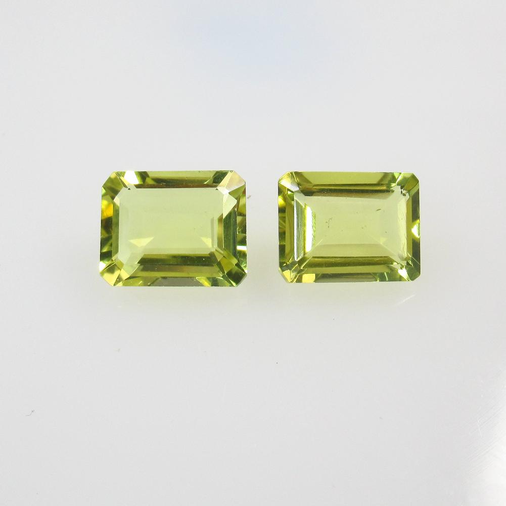 6.03 Ct Natural Lemon Quartz Octagon Pair: No Reserve! Title: 6.03 Ct Natural Lemon Quartz Octagon Pair Stone Clarity: VVS Gemstones: Natural Lemon Quartz Carat Weights: 6.03 Size/Dimensions: 10.10 x 8.10 x 6.00 mm / 2 PC's Additional Informat