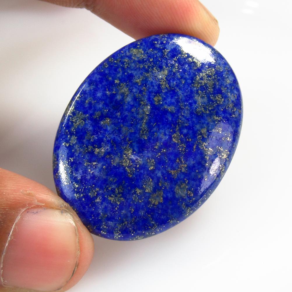73.91 Ct Natural Lapis Lazuli 40x30mm Oval Cab (1 of 2)