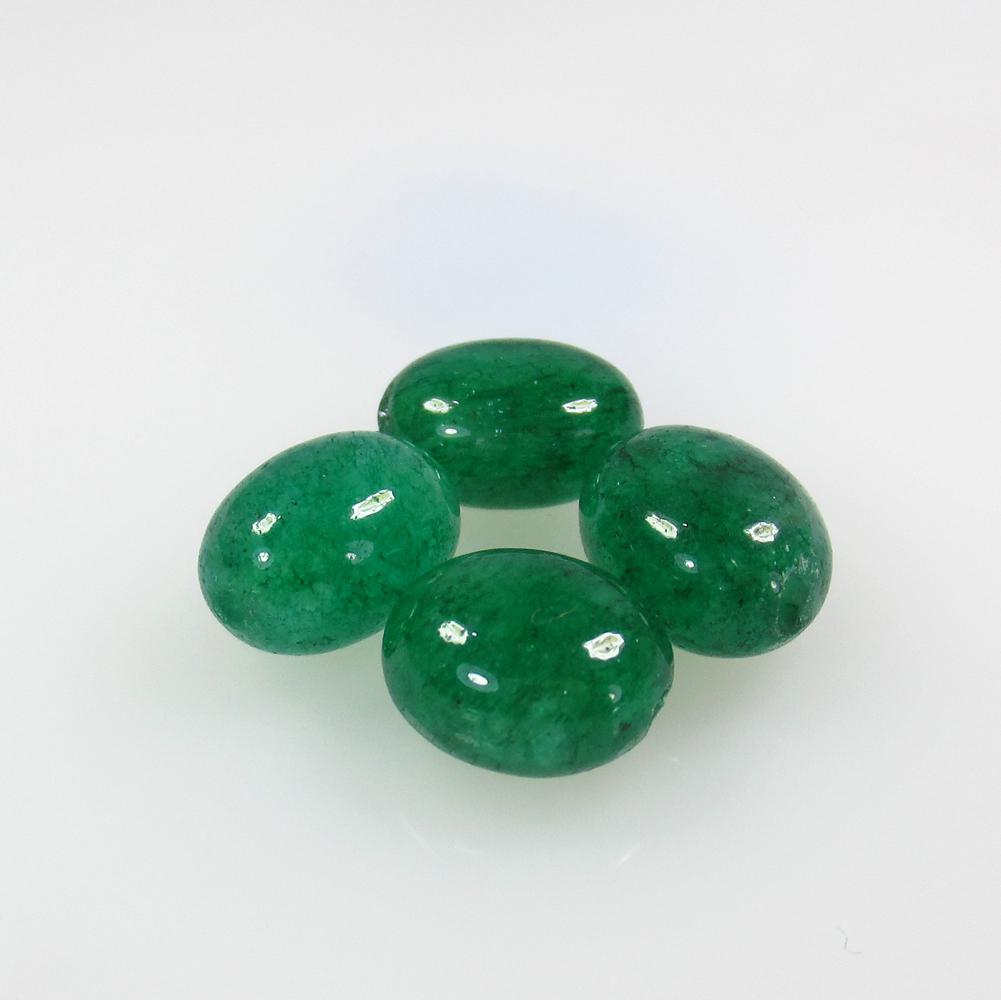 14.26 Ct Natural 4 Emerald Dumble Beads (1 of 2)