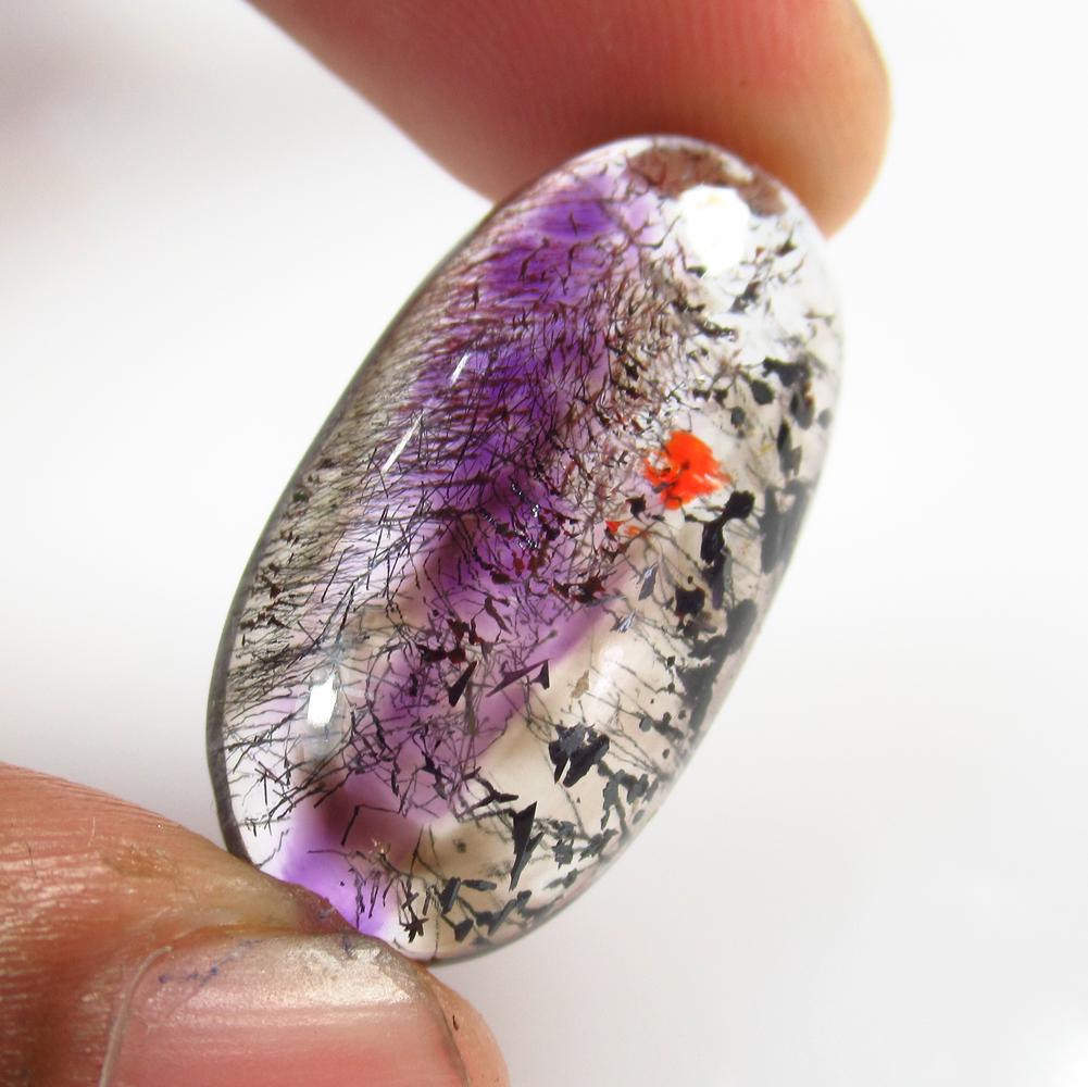 21.65 Ct Natural Rutile Quartz Oval Cab (1 of 2)