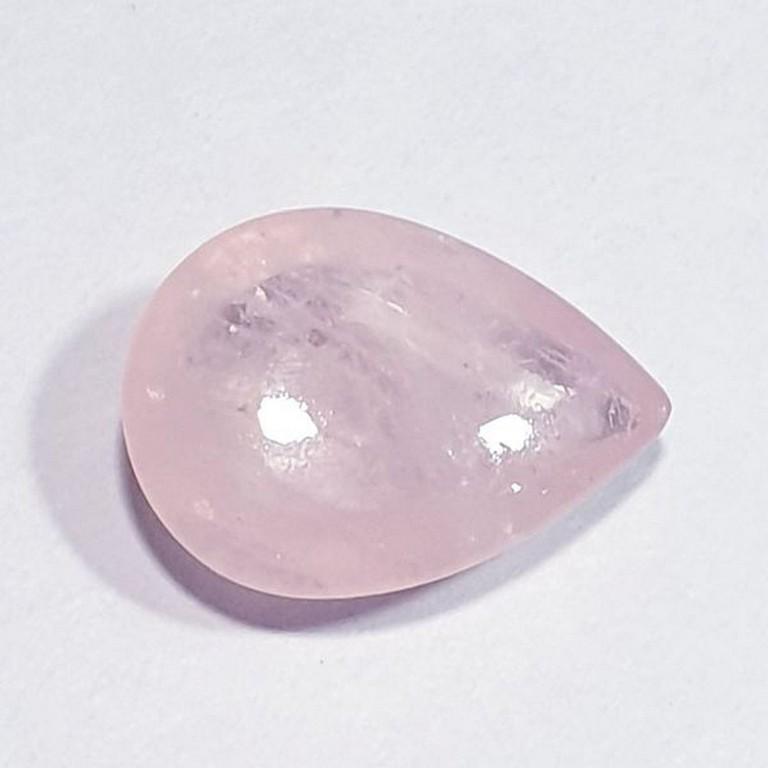 6.96 ct Natural Pink Morganite: No Reserve! Title: 6.96 ct Natural Pink Morganite Color/Clarity: Semi Transparent Carat Weight: 6.96 Size/Dimensions: 16.10 x 11.70 x 6.00 Additional Information: Pear - Brazil Shipping: Domestic: Fl