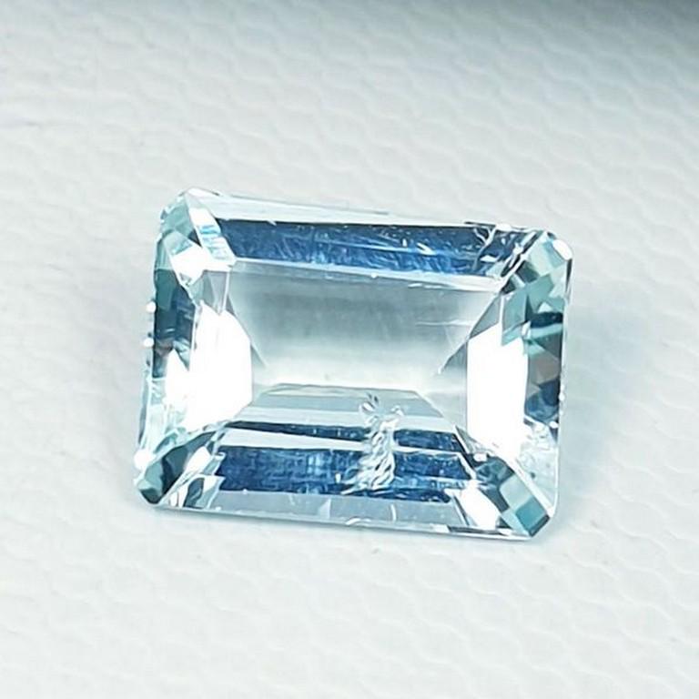 3.36 ct Natural Aquamarine Cushion Cut (1 of 4)