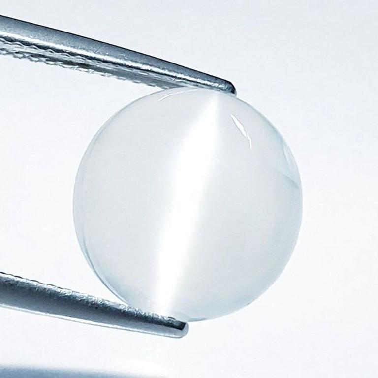 Natural Moonstone Cat's Eye 7.58 ct: No Reserve! Title: Natural Moonstone Cat's Eye 7.58 ct Color/Clarity: VS Carat Weight: 7.58 Size/Dimensions: 12.50 x 12.20 x 6.70 Additional Information: Round - Tamilnadu Shipping: Domestic: Flat-ra