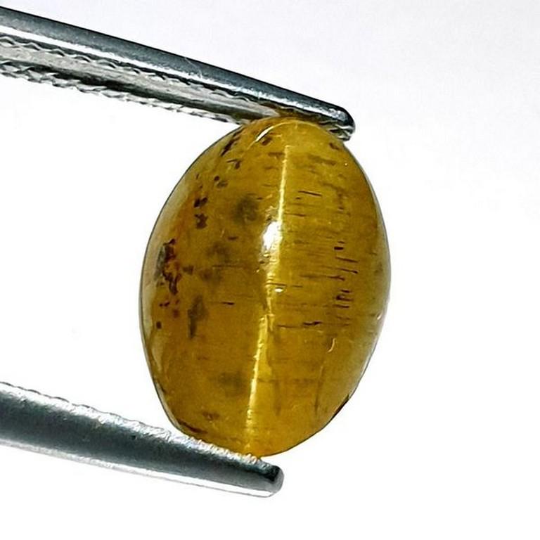 5.80 ct Natural Apatite cat's Eye: No Reserve! Title: 5.80 ct Natural Apatite cat's Eye Color/Clarity: Semi Transparent Carat Weight: 5.8 Size/Dimensions: 11.70 x 8.20 x 6.90 Additional Information: Oval - Africa Shipping: Domestic: