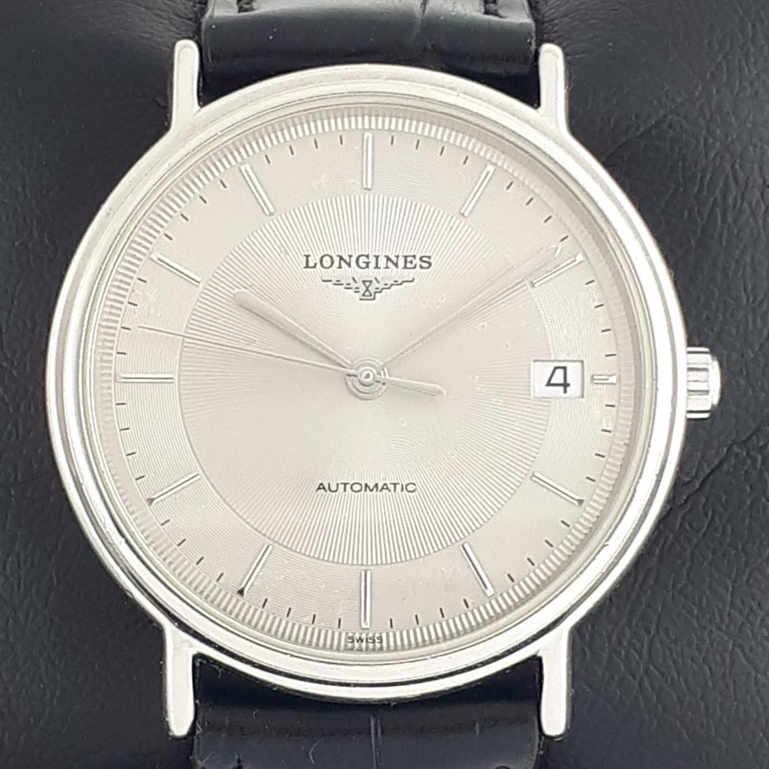 Longines - Presence Automatic - L4.721.4 - Men -: Brand: Longines Model: Presence Automatic Reference Number: REF: L4.721.4 Gender: Men Period: 2011-present Movement: Mechanical automatic Case material: Steel Extras: No Box & Papers Type: Analo