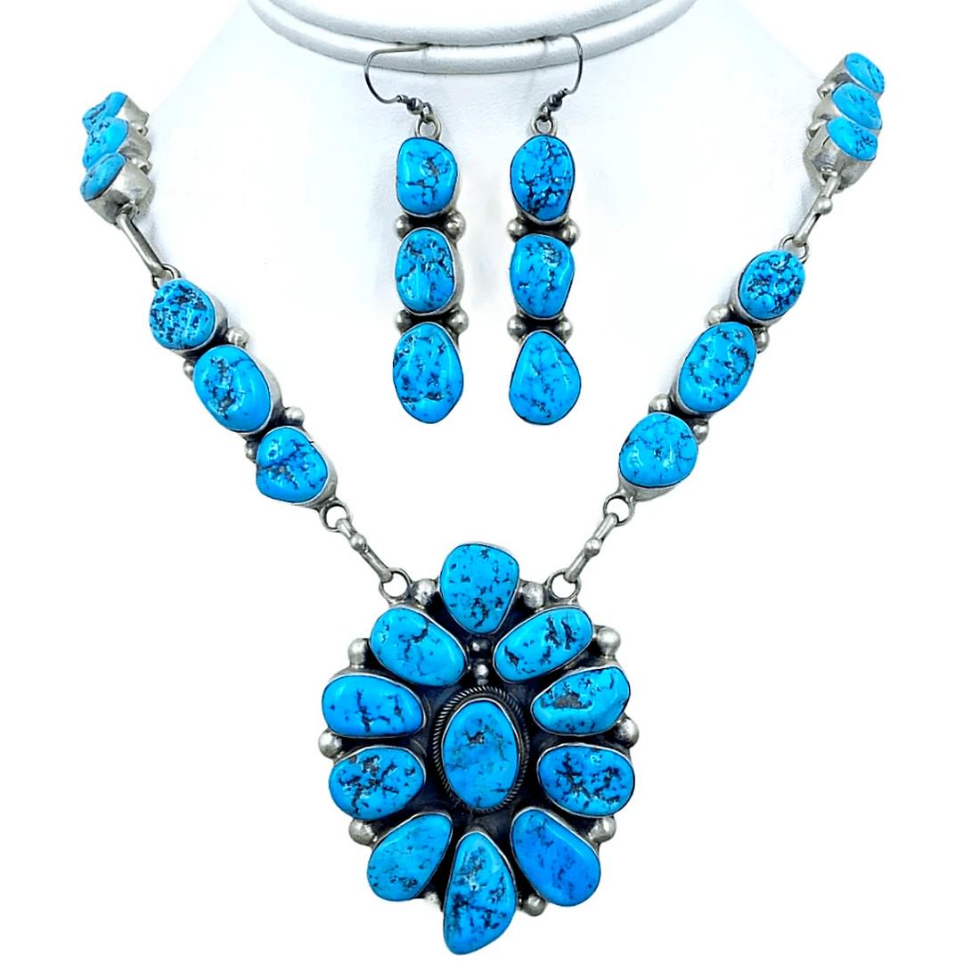 Sleeping Beauty Necklace Set - Kathleen Chavez, Navajo (1 of 5)