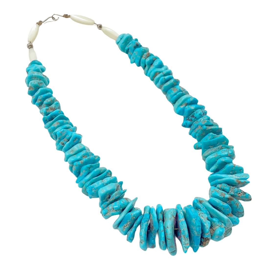 Navajo Pawn Turquoise Nugget Necklace (1 of 3)